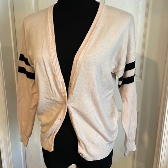 Forever 21 Sweaters - Forever 21 pink and black cardigan, size medium